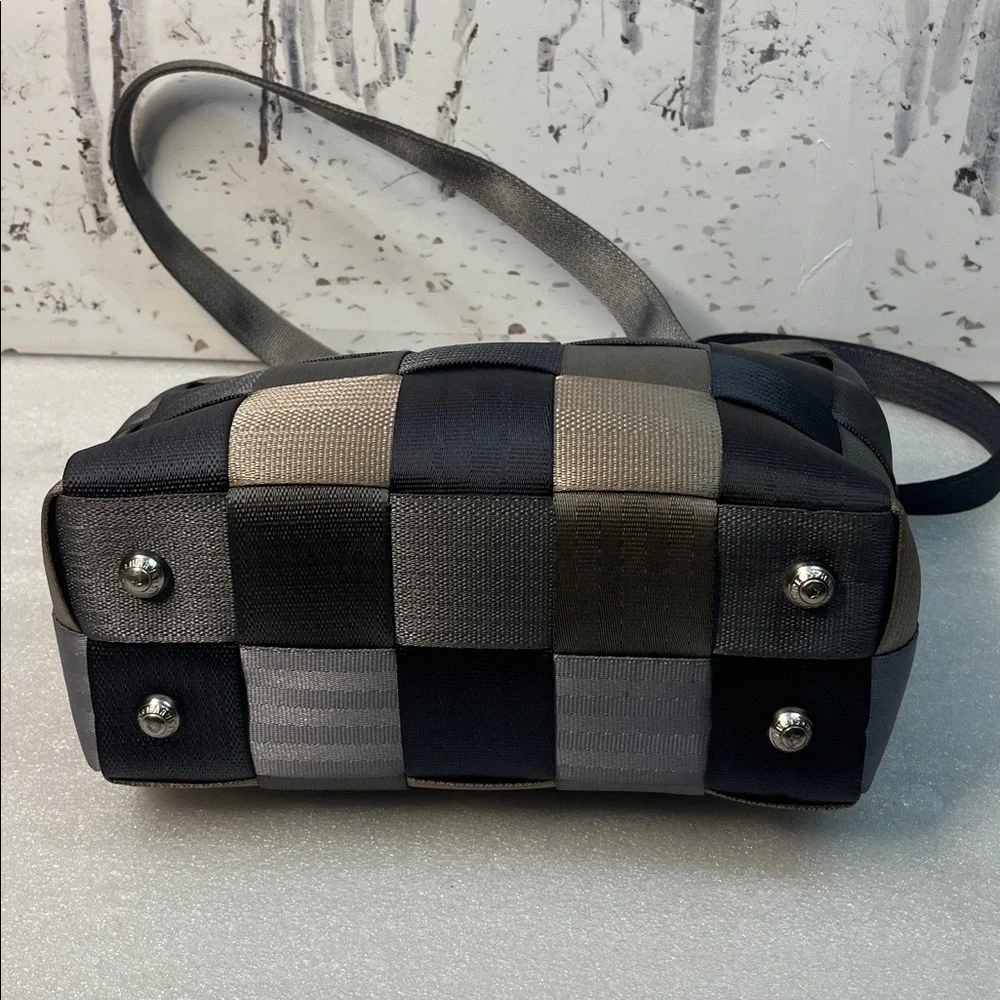 Harveys Original Footed Seatbelt Multi Gray Shoulder Handbag Double Strap Med - Picture 6 of 10